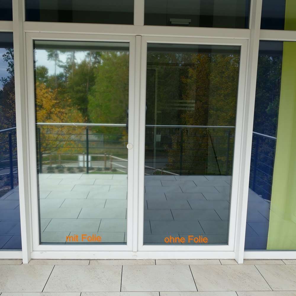 Sichtschutzfolie Silber Matt innen – Bild 2